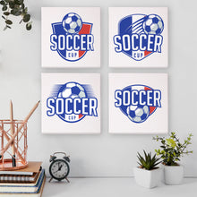 Cargar imagen en el visor de la galería, Mini Pintar por números 15x15cm (4 piezas) - Copa de Fútbol