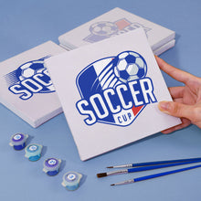 Cargar imagen en el visor de la galería, Mini Pintar por números 15x15cm (4 piezas) - Copa de Fútbol