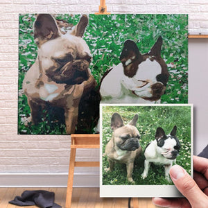 Pintar Por Números - Kit Personalizado: Creación Gráfica Gratuita - Es.figuredart - perros,personalizado