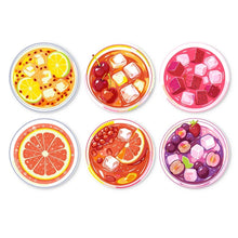Cargar imagen en el visor de la galería, Mini Serie Pintar por Números - discos de Ø20cm (6 piezas) - Un sabor de verano Figured'Art