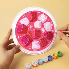 Cargar imagen en el visor de la galería, Mini Serie Pintar por Números - discos de Ø20cm (6 piezas) - Un sabor de verano