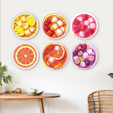 Cargar imagen en el visor de la galería, Mini Serie Pintar por Números - discos de Ø20cm (6 piezas) - Un sabor de verano
