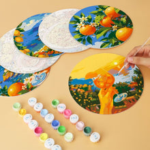 Cargar imagen en el visor de la galería, Mini Serie Pintar por Números - discos de Ø20cm (6 piezas) - Escapada Dolce Vita