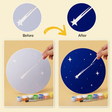Cargar imagen en el visor de la galería, Mini Serie Pintar por Números - discos de Ø20cm (6 piezas) - Sueños a la luz de la luna