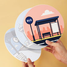 Cargar imagen en el visor de la galería, Mini Serie Pintar por Números - discos de Ø20cm (6 piezas) - Lugares para explorar