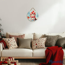 Cargar imagen en el visor de la galería, Pintar por Números en Disco de Madera - Gato Lindo con Bufanda Roja