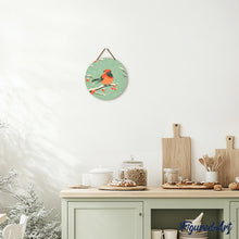 Cargar imagen en el visor de la galería, Pintar por Números en Disco de Madera - Pájaro rojo de invierno