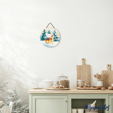 Cargar imagen en el visor de la galería, Pintar por Números en Disco de Madera - Ciervo y cabaña