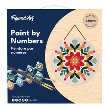Cargar imagen en el visor de la galería, Pintar por Números en Disco de Madera - Mandala de invierno