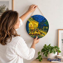 Cargar imagen en el visor de la galería, Pintar por Números en Disco de Madera - Mandala de loto