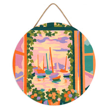 Cargar imagen en el visor de la galería, Pintar por Números en Disco de Madera - La ventana abierta - Matisse