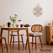 Cargar imagen en el visor de la galería, Pintar por Números en Disco de Madera - Mandala de mariposa