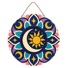 Cargar imagen en el visor de la galería, Pintar por Números en Disco de Madera - Mandala celestial