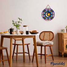 Cargar imagen en el visor de la galería, Pintar por Números en Disco de Madera - Mandala celestial