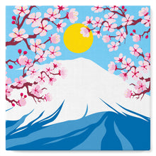 Cargar imagen en el visor de la galería, Mini Pintura por Números 20x20cm con bastidor Monte Fuji