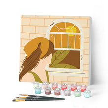 Cargar imagen en el visor de la galería, Mini Pintar por Números 20x20cm con bastidor Bufanda