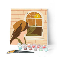 Cargar imagen en el visor de la galería, Mini Pintar por Números 20x20cm con bastidor Bufanda