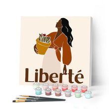 Cargar imagen en el visor de la galería, Mini Pintar por Números 20x20cm con bastidor Libertad