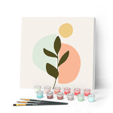 Cargar imagen en el visor de la galería, Mini Pintar por Números 20x20cm con bastidor Planta 3