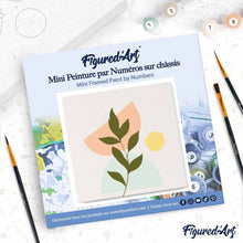 Cargar imagen en el visor de la galería, Mini Pintura por Números 20x20cm con bastidor Planta 4