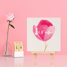 Cargar imagen en el visor de la galería, Mini Pintura por Números 20x20cm con bastidor Te amo