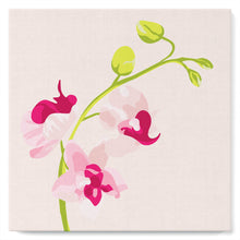 Cargar imagen en el visor de la galería, Mini Pintura por Números 20x20cm con bastidor Rama de orquídeas 2
