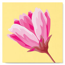Cargar imagen en el visor de la galería, Mini Pintura por Números 20x20cm con bastidor Flor rosa