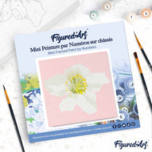 Cargar imagen en el visor de la galería, Mini Pintura por Números 20x20cm con bastidor Rose mosqueta