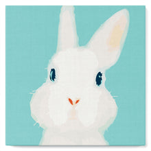 Cargar imagen en el visor de la galería, Mini Pintura por Números 20x20cm con bastidor Conejo blanco