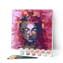 Cargar imagen en el visor de la galería, Mini Pintar por Números 20x20cm con bastidor Buda Precioso