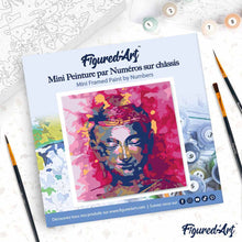 Cargar imagen en el visor de la galería, Mini Pintura por Números 20x20cm con bastidor Buda Precioso