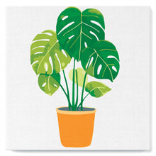 Cargar imagen en el visor de la galería, Mini Pintura por Números 20x20cm con bastidor Planta verde