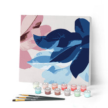 Cargar imagen en el visor de la galería, Mini Pintar por Números 20x20cm con bastidor Ambiente de flores
