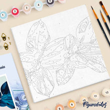Cargar imagen en el visor de la galería, Mini Pintura por Números 20x20cm con bastidor Vegetación