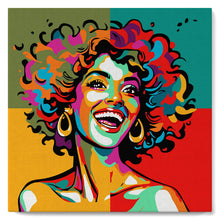 Cargar imagen en el visor de la galería, Mini Pintura por Números 20x20cm con bastidor Latina Vibrante Pop Art