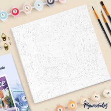 Cargar imagen en el visor de la galería, Mini Pintura por Números 20x20cm con bastidor Póster de Viaje Provenza Primavera