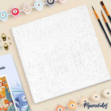 Cargar imagen en el visor de la galería, Mini Pintura por Números 20x20cm con bastidor Póster de Viaje Provenza Otoño