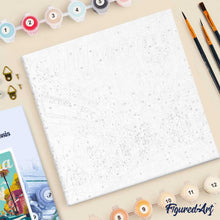 Cargar imagen en el visor de la galería, Mini Pintura por Números 20x20cm con bastidor Póster de Viaje Calle California