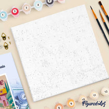 Cargar imagen en el visor de la galería, Mini Pintura por Números 20x20cm con bastidor Póster de Viaje Lucerna