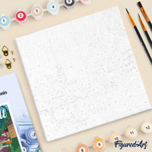 Cargar imagen en el visor de la galería, Mini Pintura por Números 20x20cm con bastidor Póster de Viaje Hallstatt