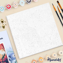 Cargar imagen en el visor de la galería, Mini Pintura por Números 20x20cm con bastidor Póster de Viaje Roma