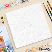 Cargar imagen en el visor de la galería, Mini Pintura por Números 20x20cm con bastidor Póster de Viaje Toscana Primavera