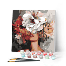 Cargar imagen en el visor de la galería, Mini Pintar por Números 20x20cm con bastidor - Bellezza Dietro i Fiori
