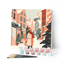 Cargar imagen en el visor de la galería, Mini Pintar por Números 20x20cm con bastidor - Compras invernales