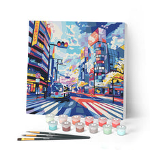 Cargar imagen en el visor de la galería, Mini Pintar por Números 20x20cm con bastidor - Shibuya Pop Art