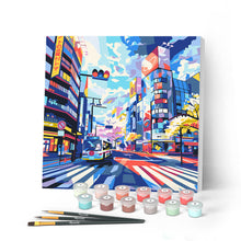 Cargar imagen en el visor de la galería, Mini Pintar por Números 20x20cm con bastidor - Shibuya Pop Art