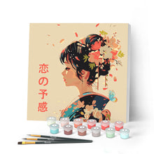 Cargar imagen en el visor de la galería, Mini Pintar por Números 20x20cm con bastidor - Aroma Japonés del Amor