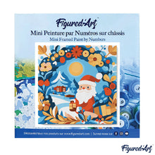 Cargar imagen en el visor de la galería, Mini Pintura por Números 20x20cm con bastidor - Corona y Papá Noel