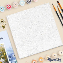 Cargar imagen en el visor de la galería, Mini Pintura por Números 20x20cm con bastidor - Margaritas