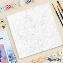 Cargar imagen en el visor de la galería, Mini Pintura por Números 20x20cm con bastidor - Lavanda